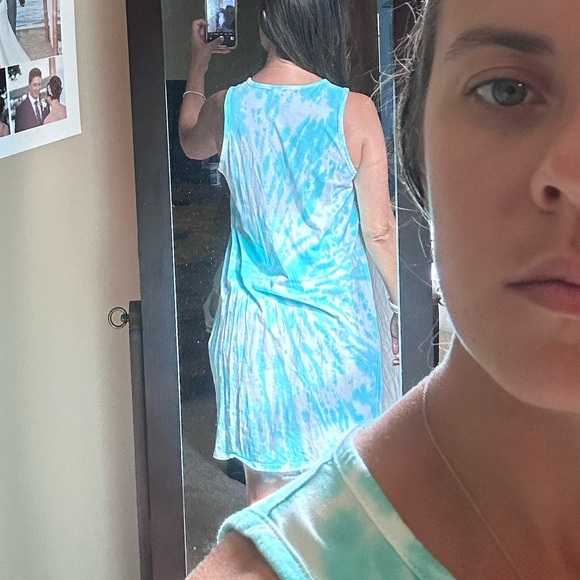 J. Crew T-Shirt Tank Top Tie Dye Dress - Picture 2 of 2